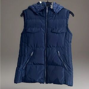 Zara Trafaluc Outerwear Collection Hoodie Puffer Black Removable Hood Medium